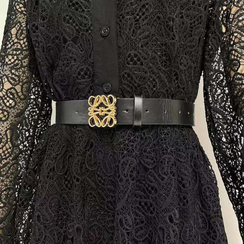 LOEWE BLACK LACE DRESS 2