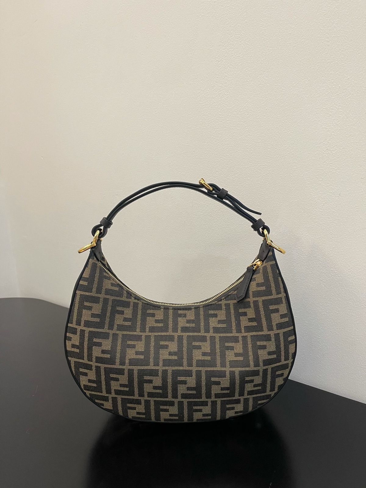 FENDI graphy small fabric bag brown – Field Luxury