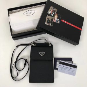 Prada Quilted caviar phone holder 3