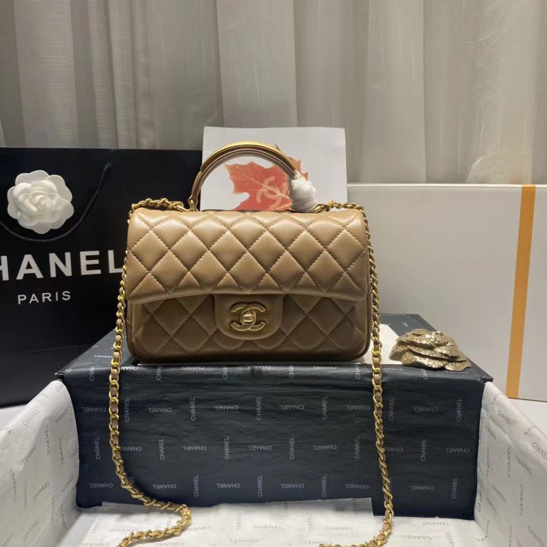 Chanel mini Flap bag with top Handle – Field Luxury