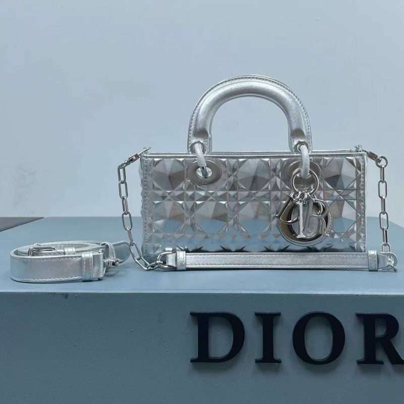 Dior cannage diamond leather small lady D-joy tote 3